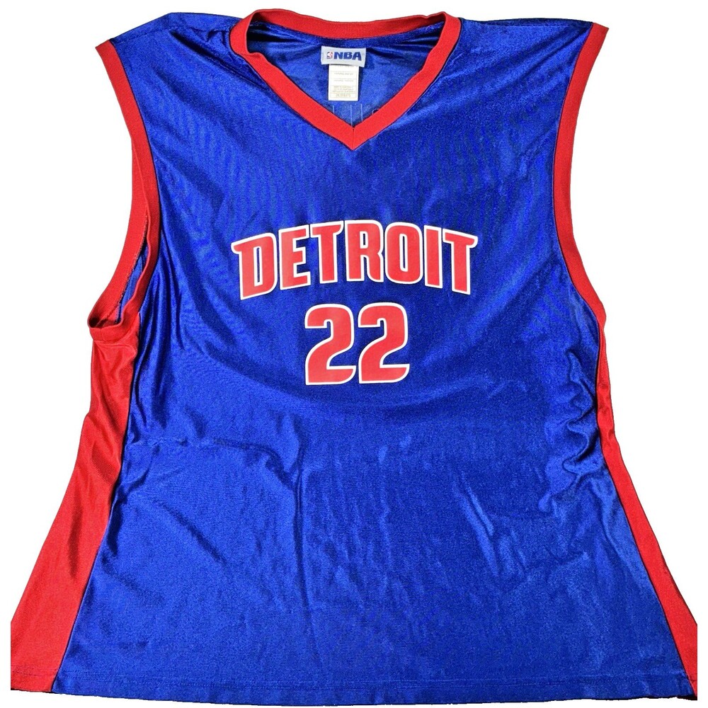 NBA Detroit Pistons Tayshaun Prince Vintage Blue Jersey Men's Size Men's 2XL